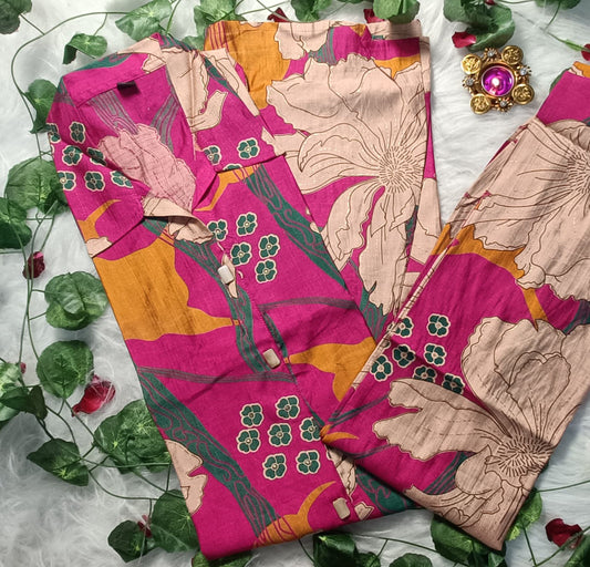 Bold Floral Cotton Co-ord Set