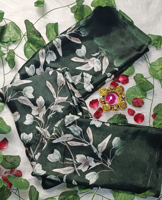 Emerald Bloom Luxe Saree