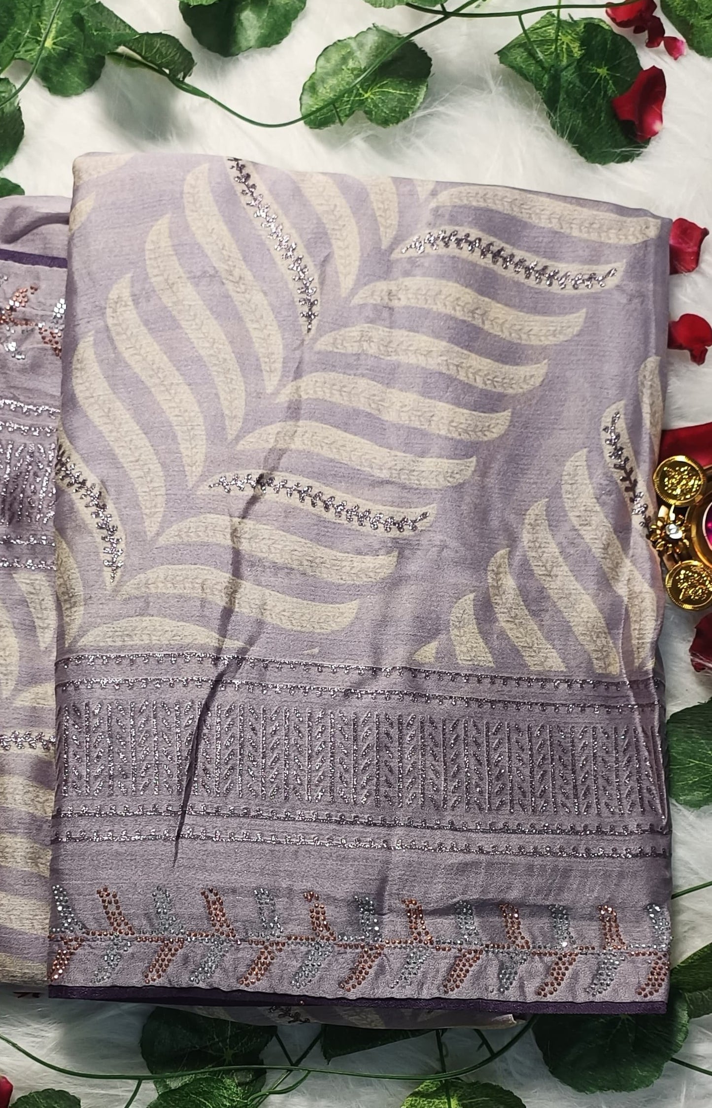Lavender Leaf Royale Saree