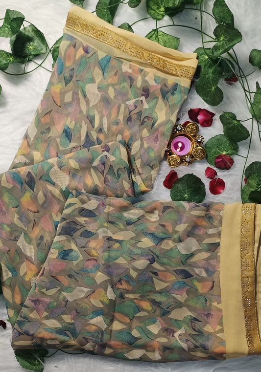 Mystic Leaf Luxe Saree