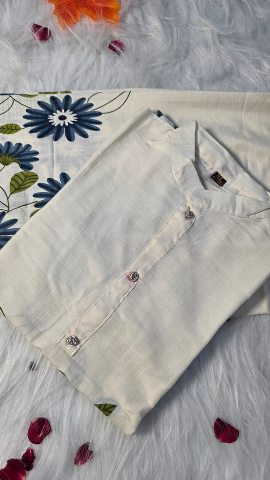 Elegant Cotton Kurti Set