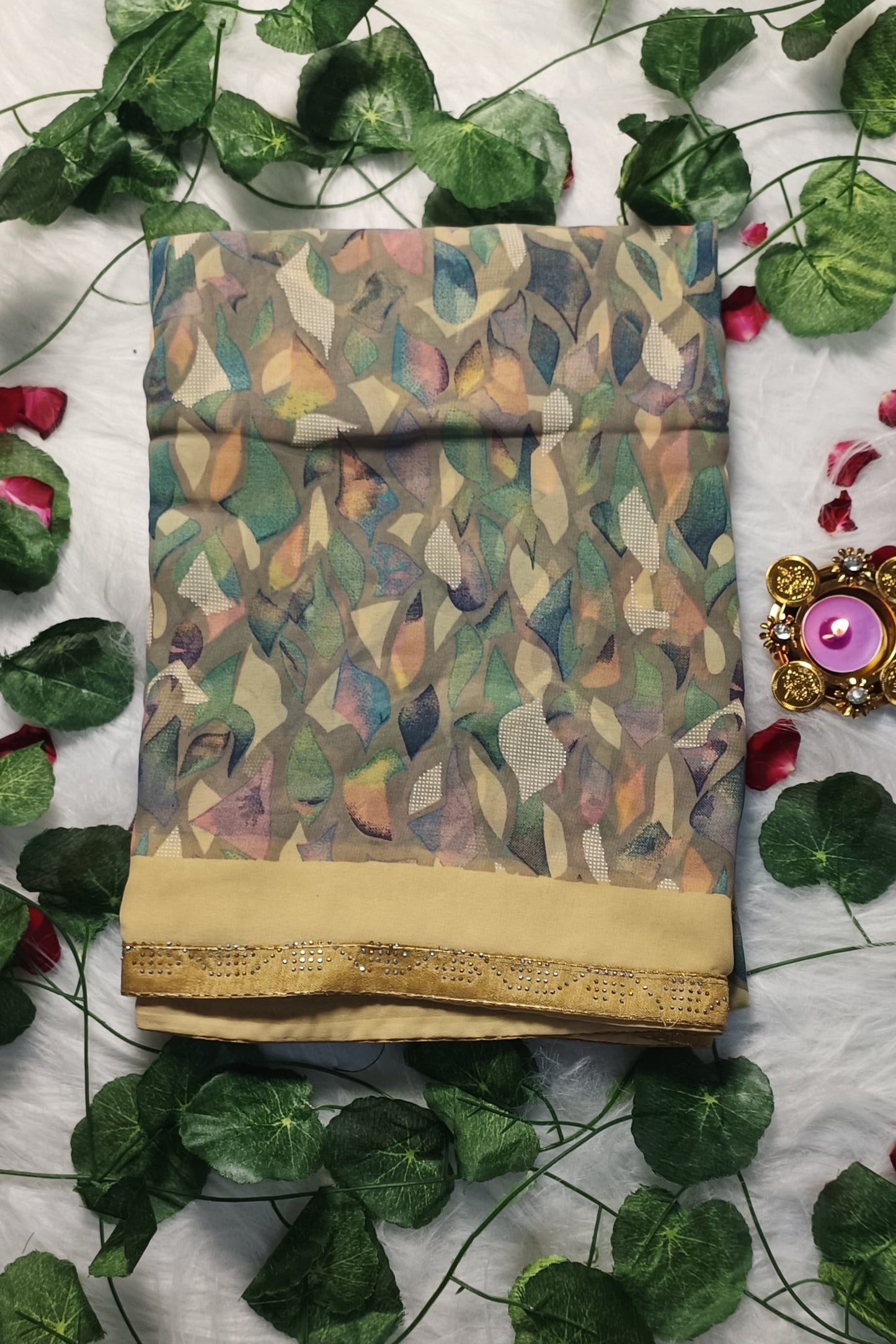 Mystic Leaf Luxe Saree
