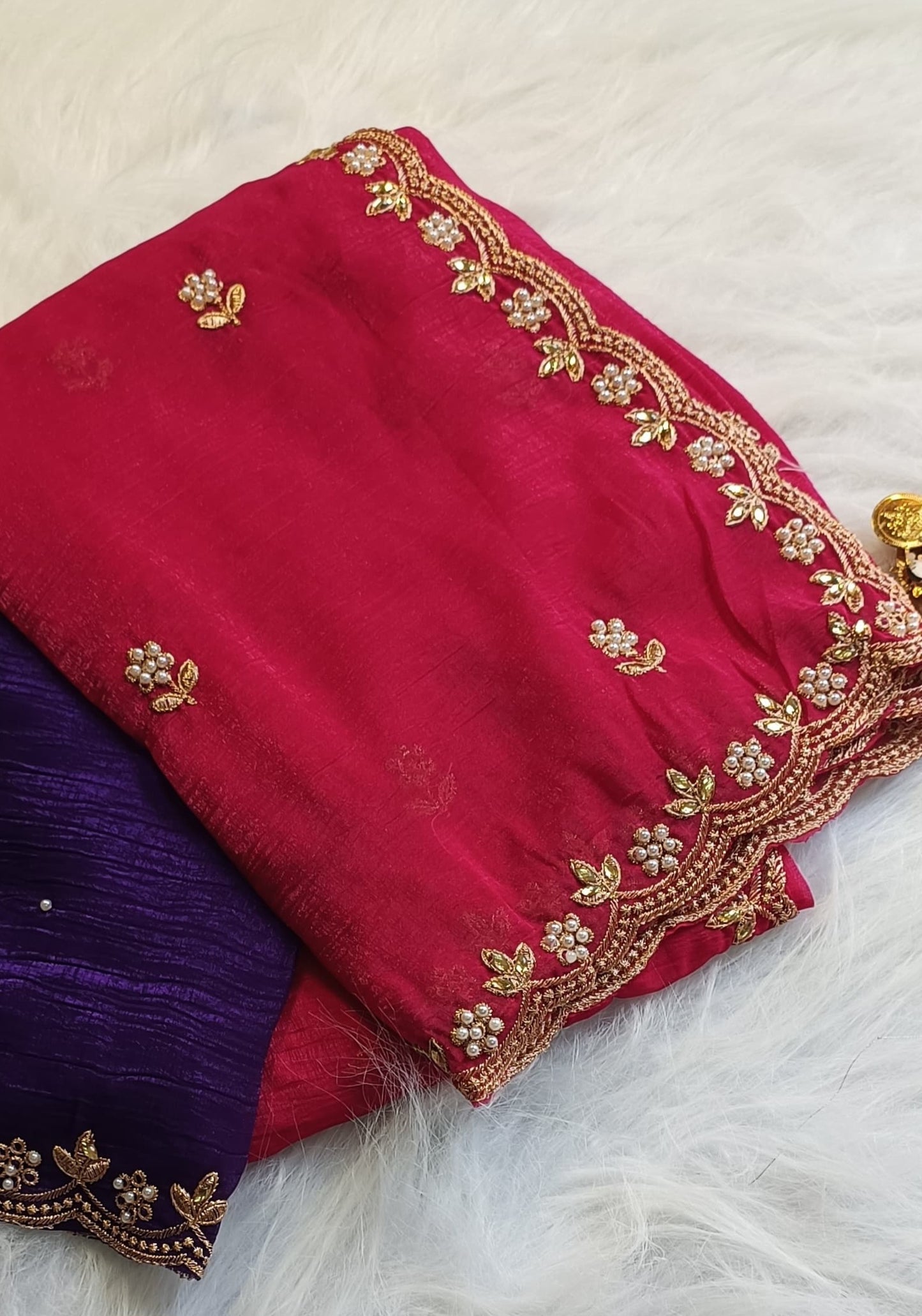 Royal Statement in Rani Pink & Purple