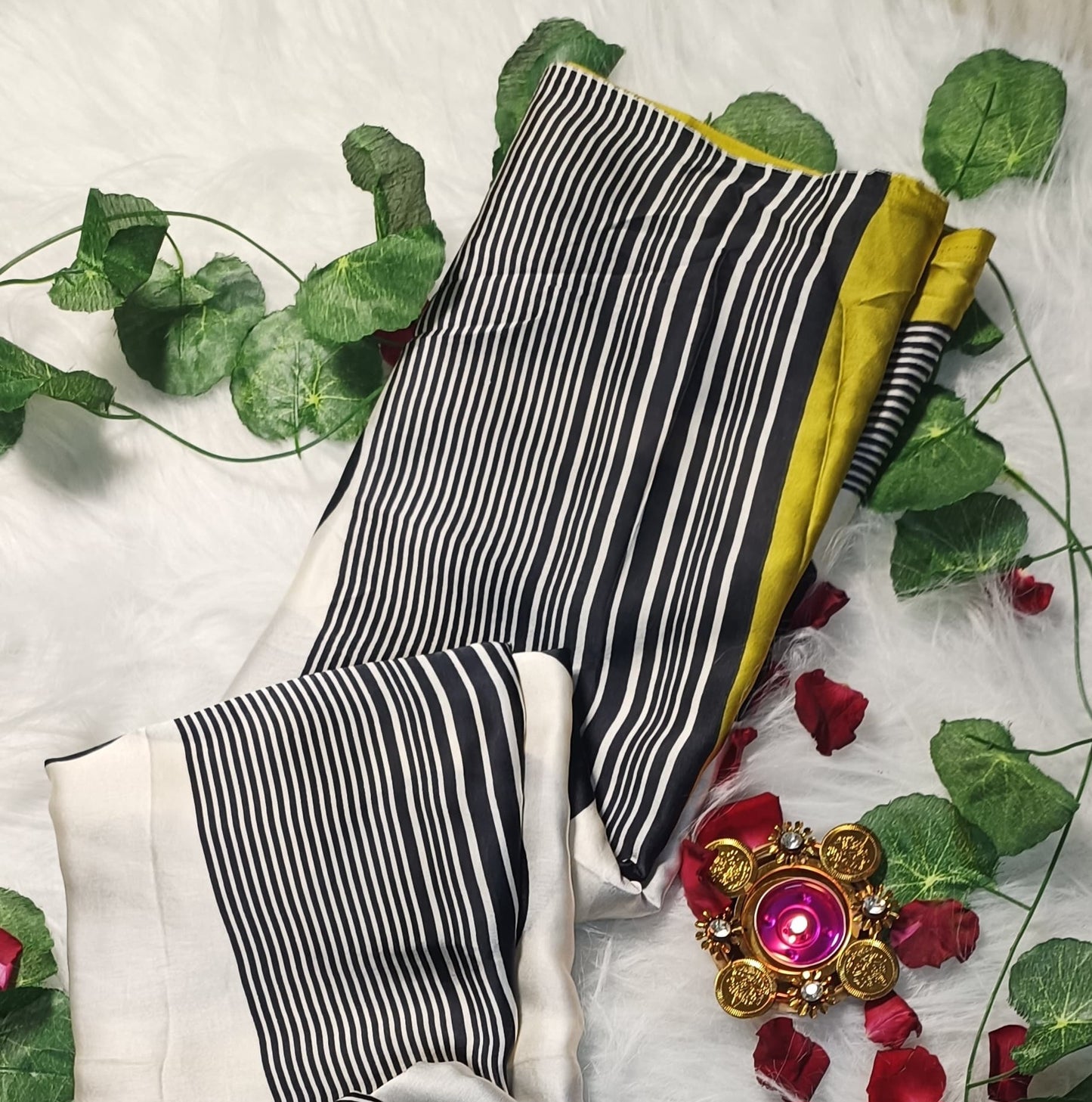 Noir Polka Elegance Saree