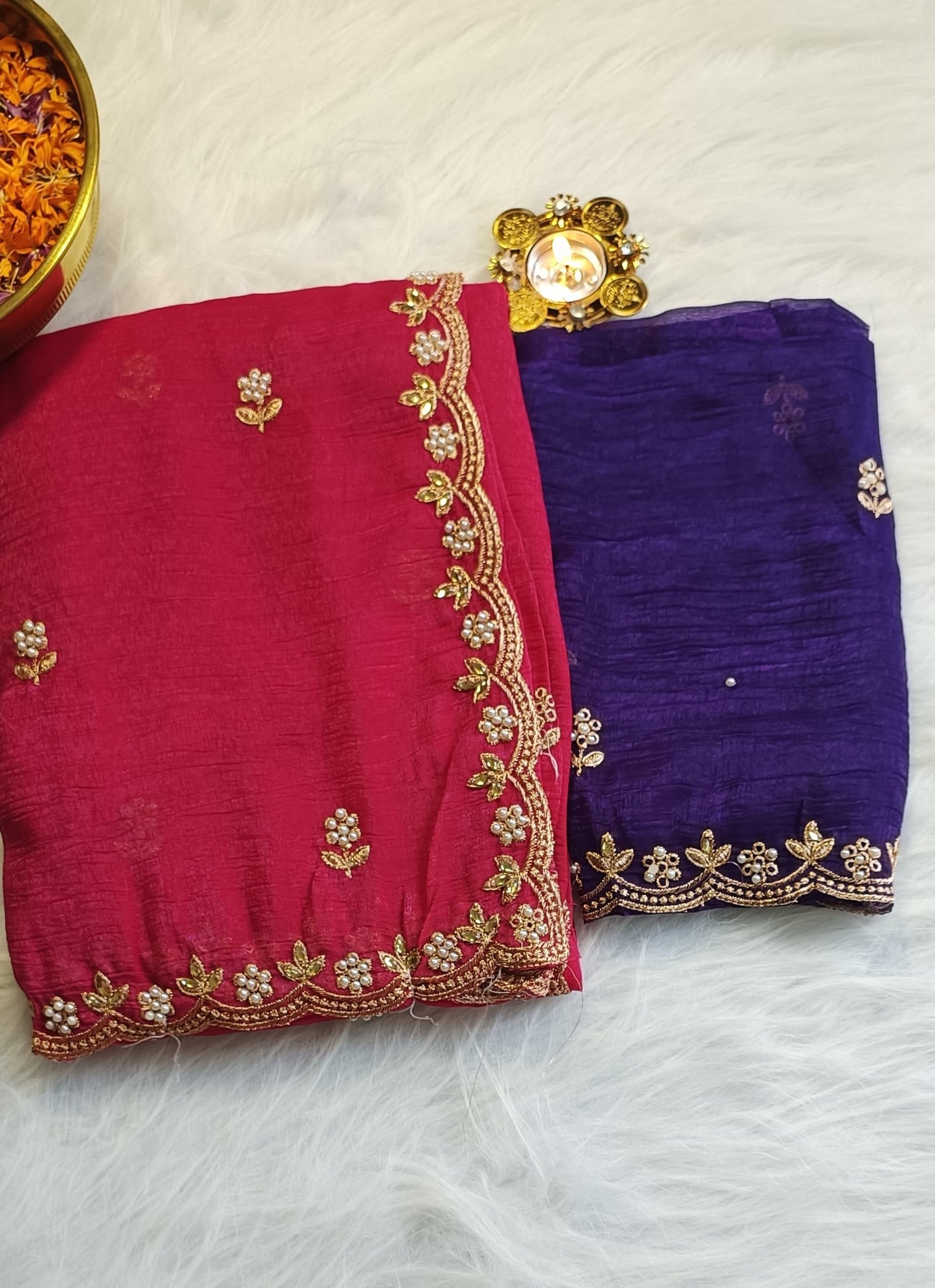 Royal Statement in Rani Pink & Purple