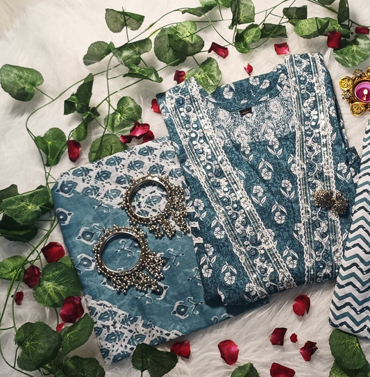 Jaipuri Cotton Suit Set