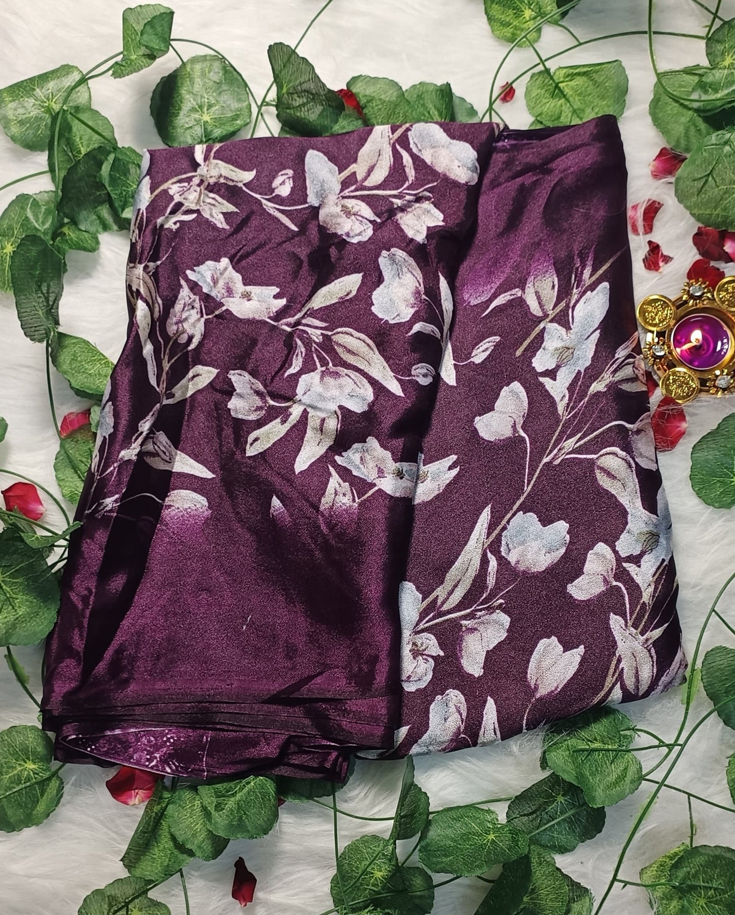 Royal Amethyst Bloom Luxe Saree