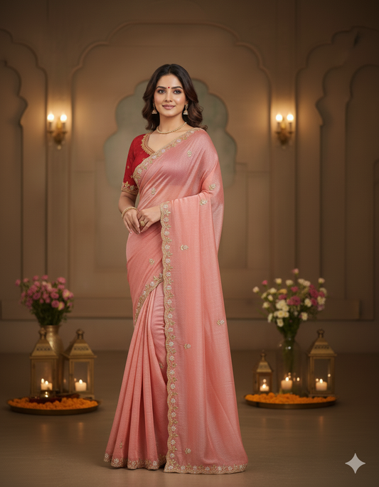 Grace in Every Drape - Where Festive Charm Meets Timeless Elegance