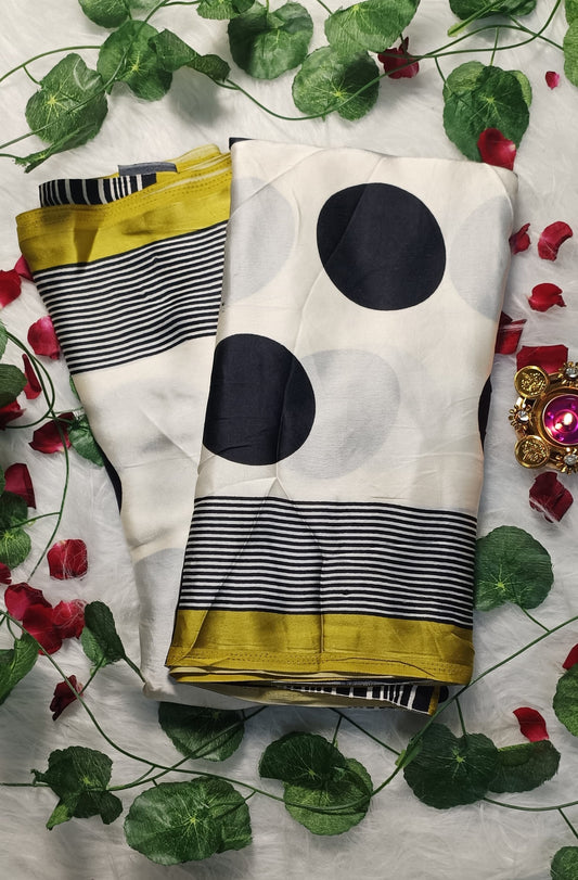 Noir Polka Elegance Saree