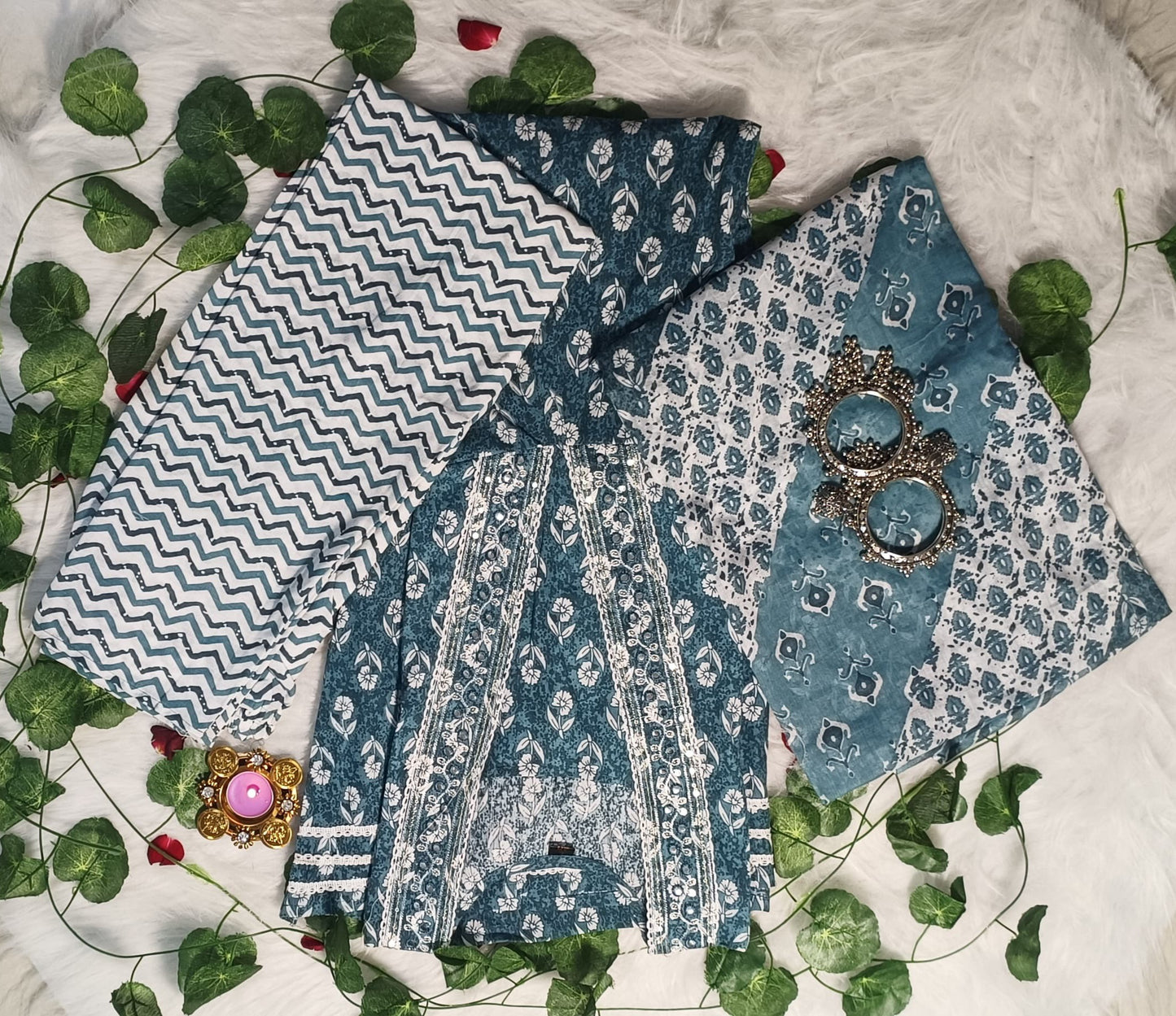 Jaipuri Cotton Suit Set