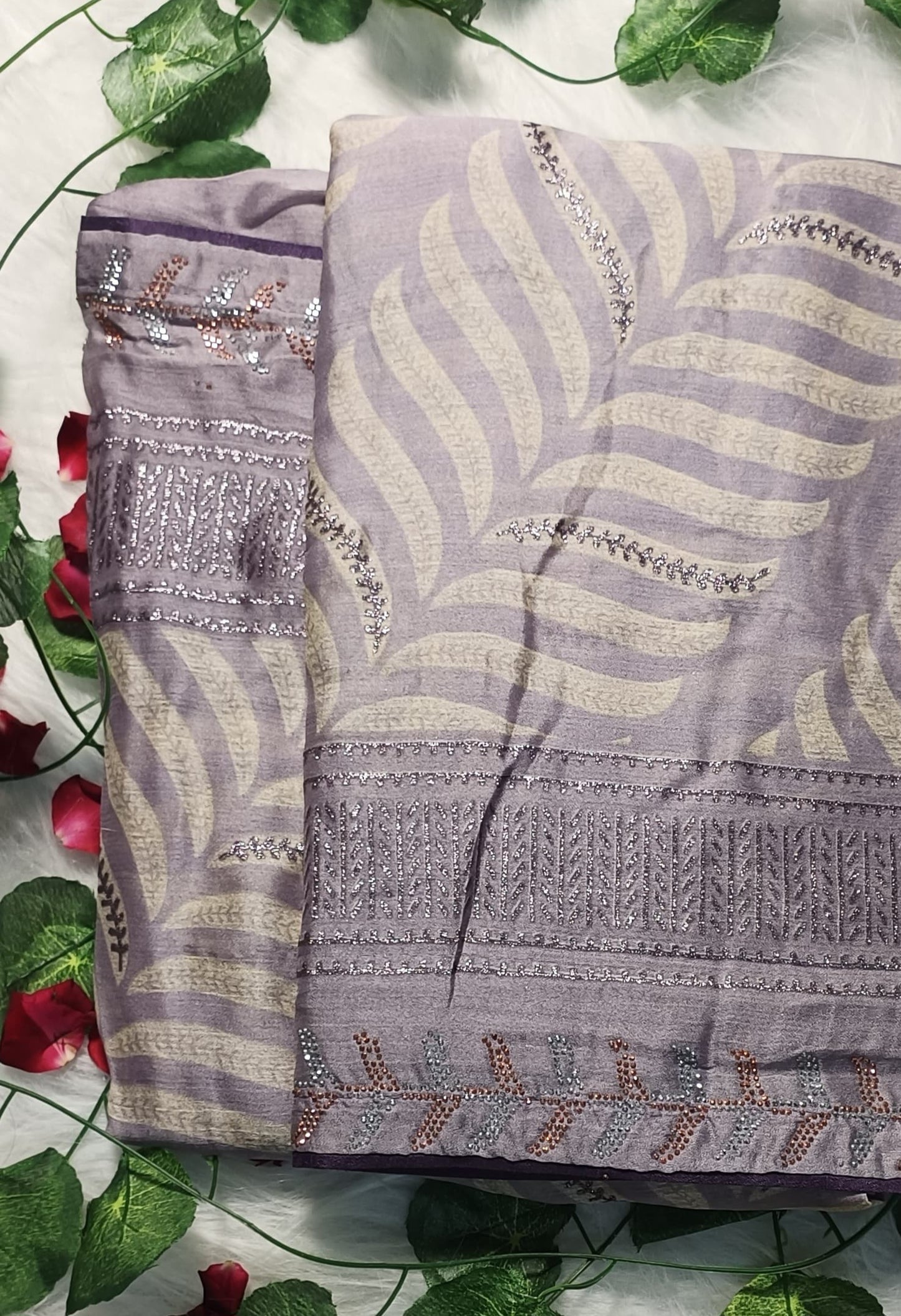 Lavender Leaf Royale Saree