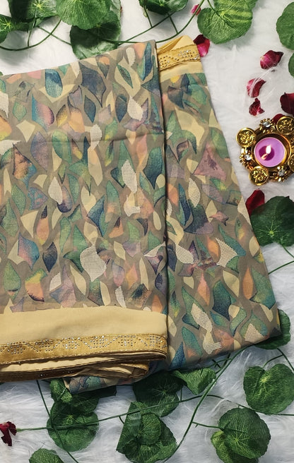 Mystic Leaf Luxe Saree