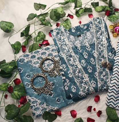 Jaipuri Cotton Suit Set